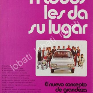 CARTEL ANTIGUO ORIGINAL DE LANZAMIENTO DE VOLKSWAGEN BRASILIA 1974 /665