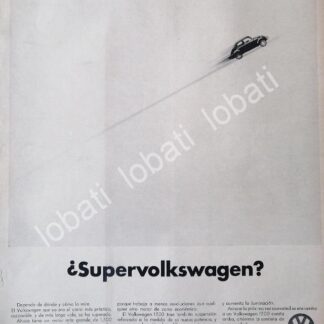 CARTEL ANTIGUO ORIGINAL DE AUTOS VOLKSWAGEN VOCHO 1969 /661 (T. GRANDE)