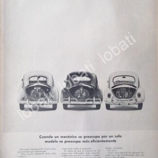 CARTEL ANTIGUO ORIGINAL DE AUTOS VOLKSWAGEN VOCHO 1967 /658 (T. GRANDE)