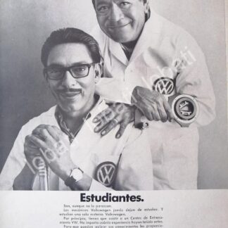 CARTEL ANTIGUO ORIGINAL DE AUTOS VOLKSWAGEN VOCHO 1969 /659 (T. GRANDE)