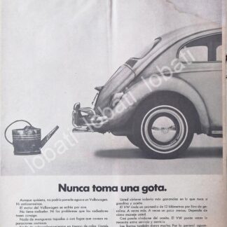 CARTEL ANTIGUO ORIGINAL DE AUTOS VOLKSWAGEN VOCHO 1964 /652