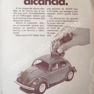 CARTEL ANTIGUO ORIGINAL DE AUTOS VOLKSWAGEN VOCHO 1973 /644