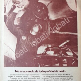 CARTEL ANTIGUO ORIGINAL DE AUTOS VOLKSWAGEN VOCHO 1969 /643 (GRANDE)