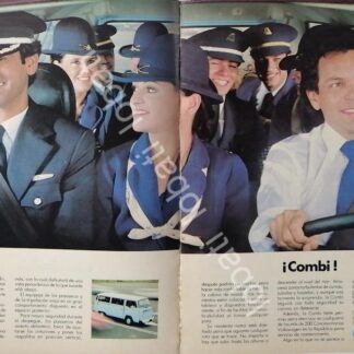 CARTEL ANTIGUO ORIGINAL DE AUTOS VOLKSWAGEN COMBI 1980 /639