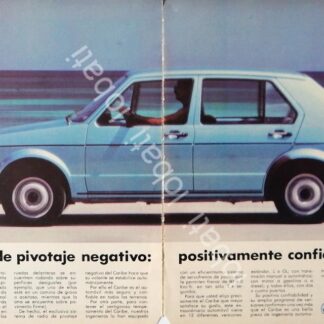 CARTEL ANTIGUO ORIGINAL DE AUTOS VOLKSWAGEN CARIBE 1981 /637