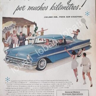 CARTEL ANTIGUO ORIGINAL DE AUTOS CHEVROLET PONTIAC STAR CHIEF 1957 / 835