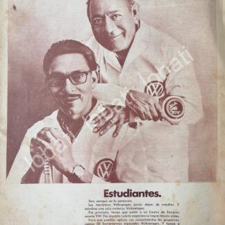 CARTEL ANTIGUO ORIGINAL DE AUTOS VW VOLKSWAGEN 1969/ 814