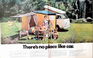 CARTEL ANTIGUO ORIGINAL DE AUTOS VOLKSWAGEN COMBI 1970/ 812 VW