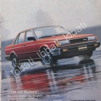 CARTEL ANTIGUO ORIGINAL DE MINI AFICHE AUTOS NISSAN TSURU PRIMERA EDICION 1983 / 793