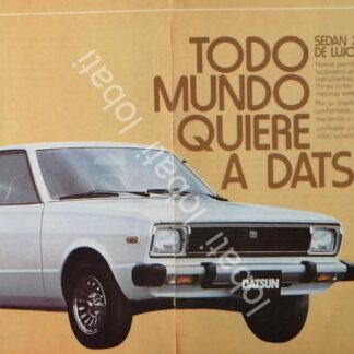 CARTEL ANTIGUO ORIGINAL DE AUTOS NISSAN DATSUN SEDAN 1982 / 792