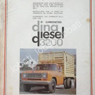 CARTEL ANTIGUO ORIGINAL DE CAMIONES DINA (DIESEL NACIONAL) 1977 /756