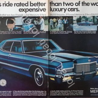 CARTEL ANTIGUO ORIGINAL DE AUTOS FORD MERCURY MARQUIS 1971 / 742