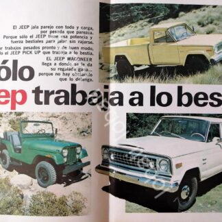 CARTEL ANTIGUO ORIGINAL DE MINI CARTEL AUTOS. WILLIS JEEP CJ-7 1982 / 718