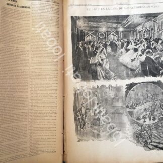 CARTEL ANTIGUO ORIGINAL DE BAILE EN CASA DE SEBASTIAN CAMACHO ZULETA 1894 /ASM