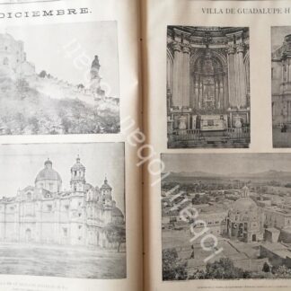 CARTEL ANTIGUO ORIGINAL DE LA VILLA DE GUADALUPE HIDALGO DIC. 1894 /RLG