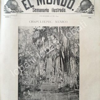 PORTADA ANTIGUA ORIGINAL  MONUMENTO A NIÑOS HEROES, COLEGIO MILITAR EN CHAPULTEPEC