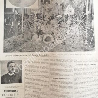 CARTEL ANTIGUO ORIGINAL DE MUERE EL GOBERNADOR DE MORELOS. JESUS H. PRECIADO /MLT / PLT