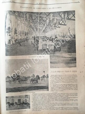 CARTEL ANTIGUO ORIGINAL DE SALVADOR MALO Y SU FIESTA EN RANCHO ANZURES 1895. /ASM