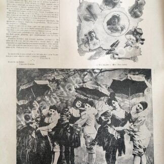 CARTEL ANTIGUO ORIGINAL DE EL CIRCO ORRIN Y EL PIANISTA GONZALO J. NUÑEZ ETC 1895