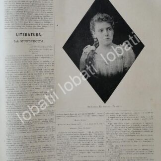 CARTEL ANTIGUO ORIGINAL DE ESPERANZA ZUBIETA MORA 1895 /ASM