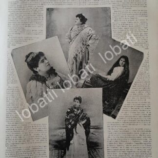 CARTEL ANTIGUO ORIGINAL DE (actrices ) TIPLES DEL TEATRO EL NACIONAL 1895 / FEP