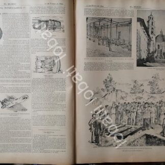 CARTEL ANTIGUO ORIGINAL DE GRAN DESCARRILAMIENTO DEL TREN EN TEMAMATLA 1895 / FUNERALES Y NOTAS