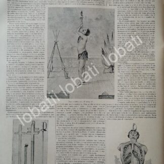 CARTEL ANTIGUO ORIGINAL DE EL ACTO DE LOS TRAGA ESPADAS 1895