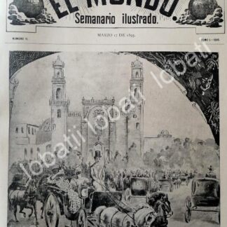 PORTADA ANTIGUA ORIGINAL  1895 EL CARNAVAL DE MERICA YUCATAN
