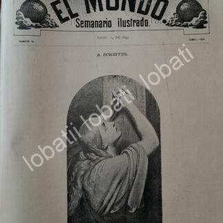 PORTADA ANTIGUA ORIGINAL  1895 MAGDALENA AL PIE DE LA CRUZ / RLG ARTE SACRO