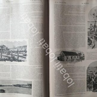 CARTEL ANTIGUO ORIGINAL DE GRANJA DE CRIA DE PECES EN COYOACAN 1895