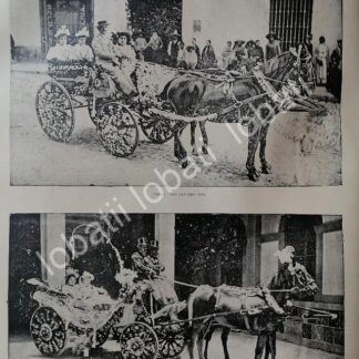 CARTEL ANTIGUO ORIGINAL DE DESFILE FLORAL PUEBLA 1895. ALFREDO KING & AGUSTIN HIDALGA / ASM