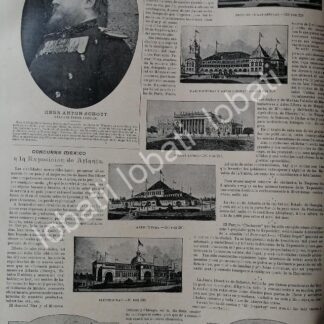 CARTEL ANTIGUO ORIGINAL DE EXPOSICION DE ATLANTA DE 1895