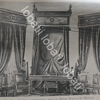 CARTEL ANTIGUO ORIGINAL DE FABRICA DE MUEBLES MUEBLES JORGE UNNA 1895 Y MAS PROPAGANDAS