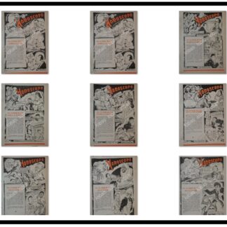 CARTEL ANTIGUO ORIGINAL DE 12 HOROSCOPOS DE 1943 ENERO/DICIEMBRE POR: LEONEL GARCIA