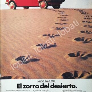 CARTEL ANTIGUO ORIGINAL DE AUTOS VW VOLKSWAGEN POLO FOX 1987 /908