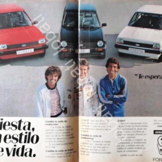 CARTEL ANTIGUO ORIGINAL DE AUTOS FORD FIESTA 1982 /907