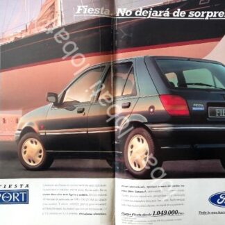 CARTEL ANTIGUO ORIGINAL DE AUTOS FORD FIESTA NEWPORT 1993 /905