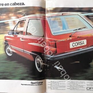 CARTEL ANTIGUO ORIGINAL DE AUTOS CHEVROLET OPEL CORSA 1.3S 1985 /901