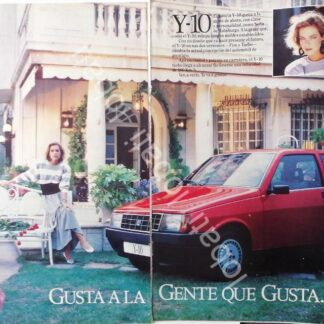 CARTEL ANTIGUO ORIGINAL DE DE AUTOS LANCIA Y-10 TURBO 1993 /885