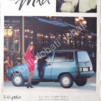 CARTEL ANTIGUO ORIGINAL DE DE AUTOS LANCIA Y-10 MIA 1991 /882