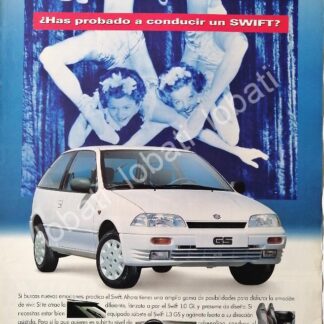 CARTEL ANTIGUO ORIGINAL DE AUTOS SUZUKI SWIFT GS 1994 / 866