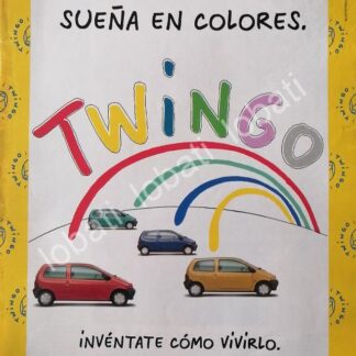 CARTEL ANTIGUO ORIGINAL DE AFICHE DE AUTOS RENAULT TWINGO 1993 / 859