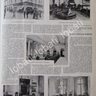 CARTEL ANTIGUO ORIGINAL DE EL CLUB AMERICANO DEL D.F 1898 /ASM