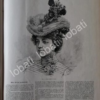 GACETA ANTIGUA 1898. " PAGINAS DE LA MODA " /25