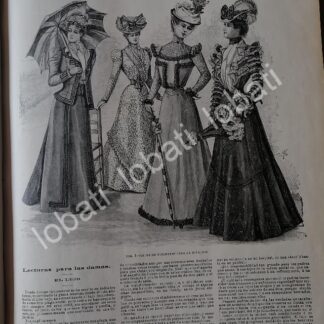 GACETA ANTIGUA 1898. " PAGINAS DE LA MODA " /26
