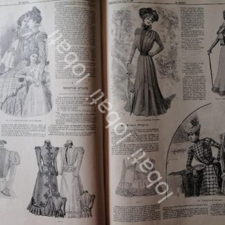 GACETA ANTIGUA 1898. " PAGINAS DE LA MODA " /28