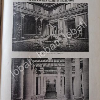 CARTEL ANTIGUO ORIGINAL DE EL TEATRO BENITO JUAREZ DE GUANAJUATO 1898 / LDM