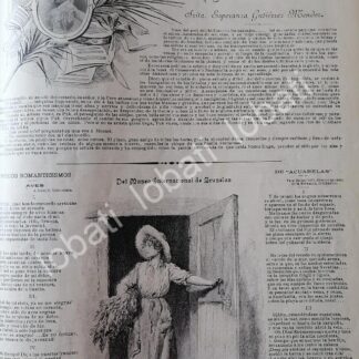 CARTEL ANTIGUO ORIGINAL DE LA PIANISTA ESPERANZA GUTIERREZ MENDEZ 1898 /FEP