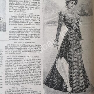 GACETA ANTIGUA 1898. " PAGINAS DE LA MODA " /33