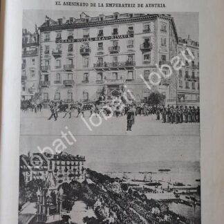 PORTADA ANTIGUA ORIGINAL  1898 FUNERALES DE LA EMPERATRIZ DE AUSTRIA / PLT